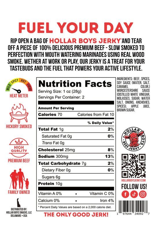 Hollar Boys Jerky - Original Beef Jerky