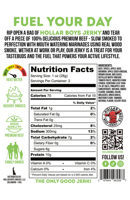 Hollar Boys Jerky - Southern BBQ Beef Jerky