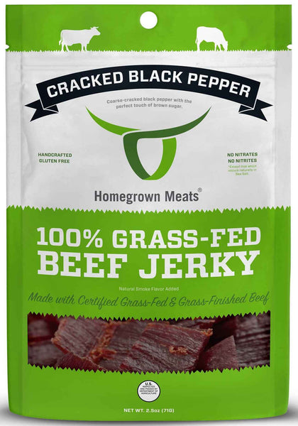 Homegrown Meats - Cracked Black Pepper Beef Jerky (2.5 oz)