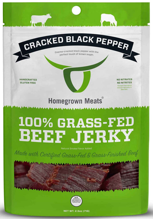 Homegrown Meats - Cracked Black Pepper Beef Jerky (2.5 oz)