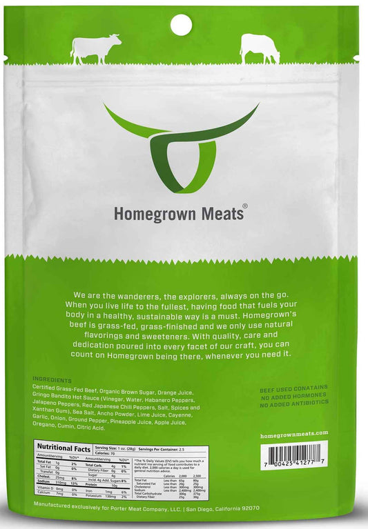 Homegrown Meats - Gringo Bandito Beef Jerky (2.5 oz)