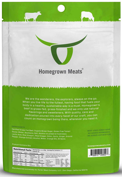 Homegrown Meats - Tangy Orange Teriyaki Beef Jerky (2.5 oz)