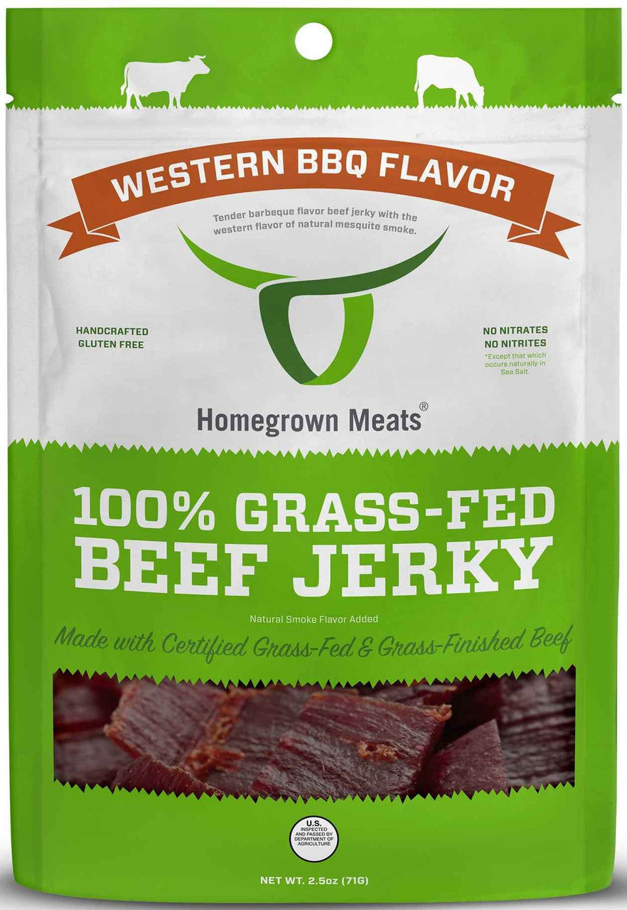 Homegrown Meats - Western BBQ Flavor Beef Jerky (2.5 oz)