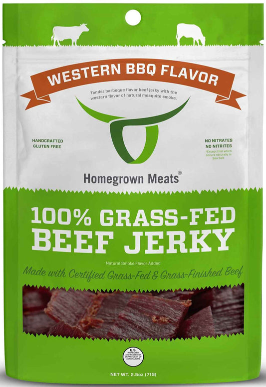 Homegrown Meats - Western BBQ Flavor Beef Jerky (2.5 oz)