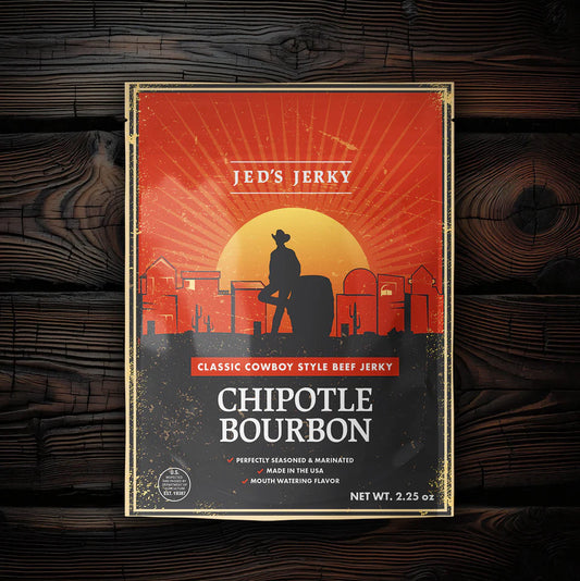 Jeds Jerky - Chipotle Bourbon Cowboy Beef Jerky