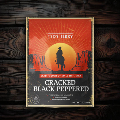 Jeds Jerky - Cracked Black Pepper Cowboy Beef Jerky
