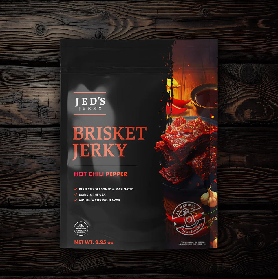Jeds Jerky - Hot Chili Pepper Brisket Beef Jerky