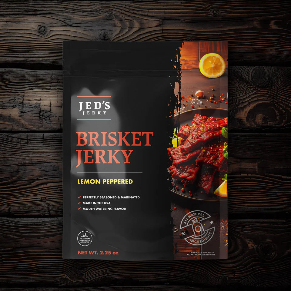 Jeds Jerky - Lemon Peppered Brisket Beef Jerky