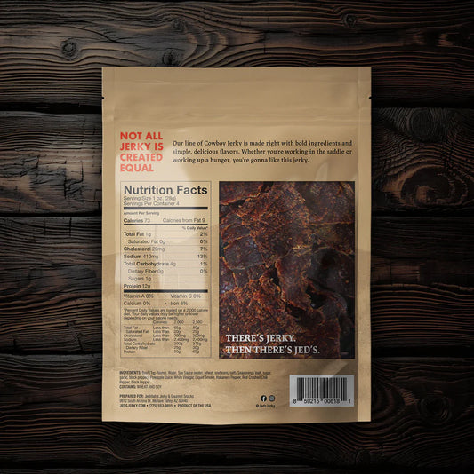 Jeds Jerky - Spicy Thick Cut Cowboy Beef Jerky