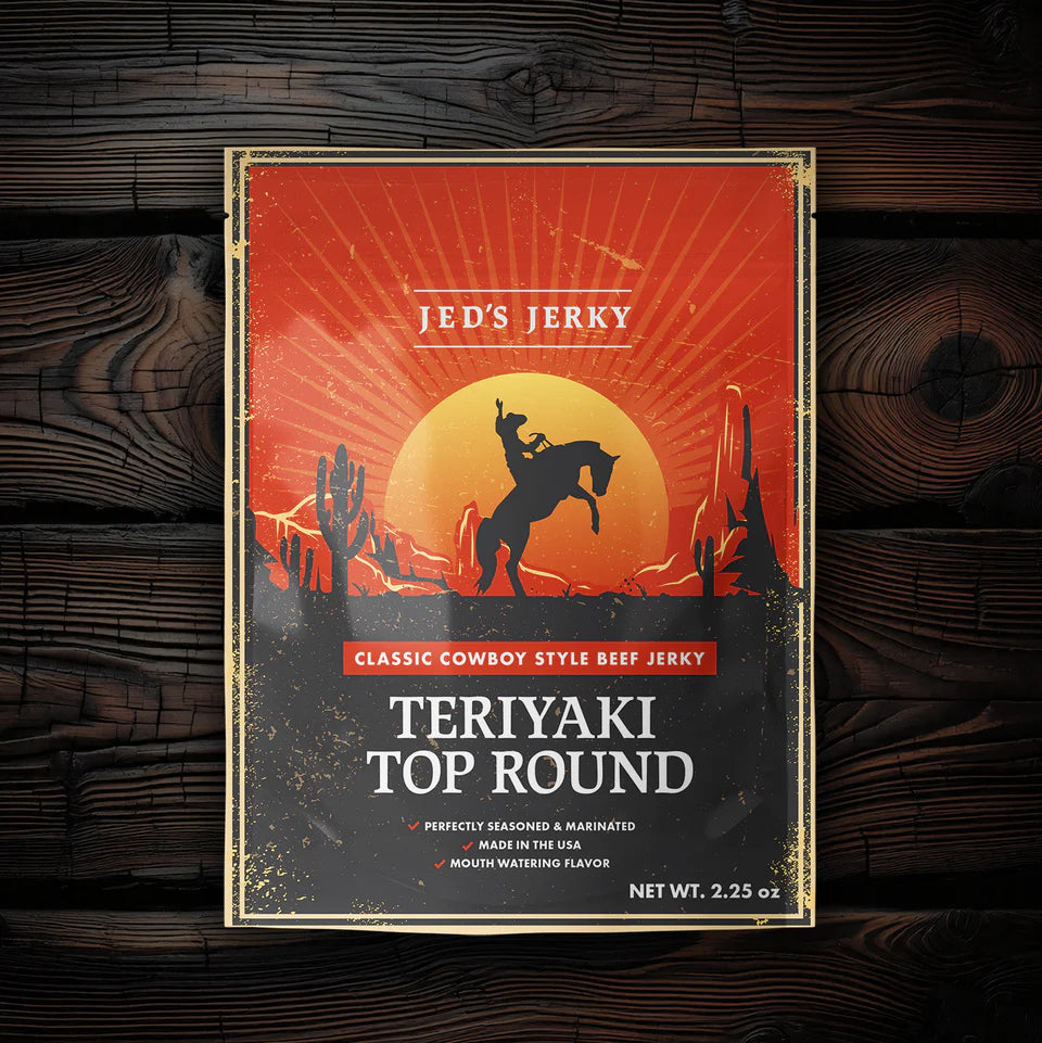 Jeds Jerky - Teriyaki Top Round Cowboy Beef Jerky
