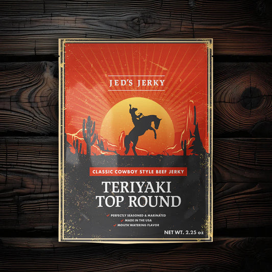 Jeds Jerky - Teriyaki Top Round Cowboy Beef Jerky