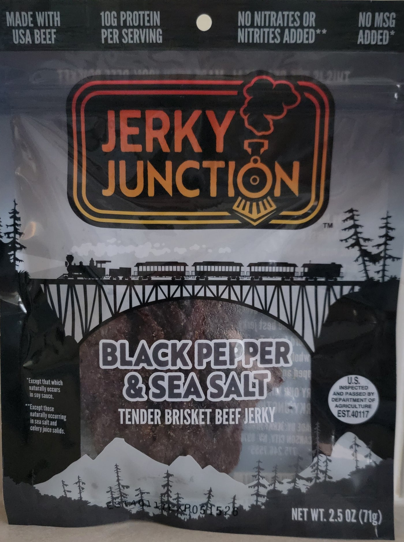 Jerky Junction - Black Pepper Sea Salt Beef Jerky