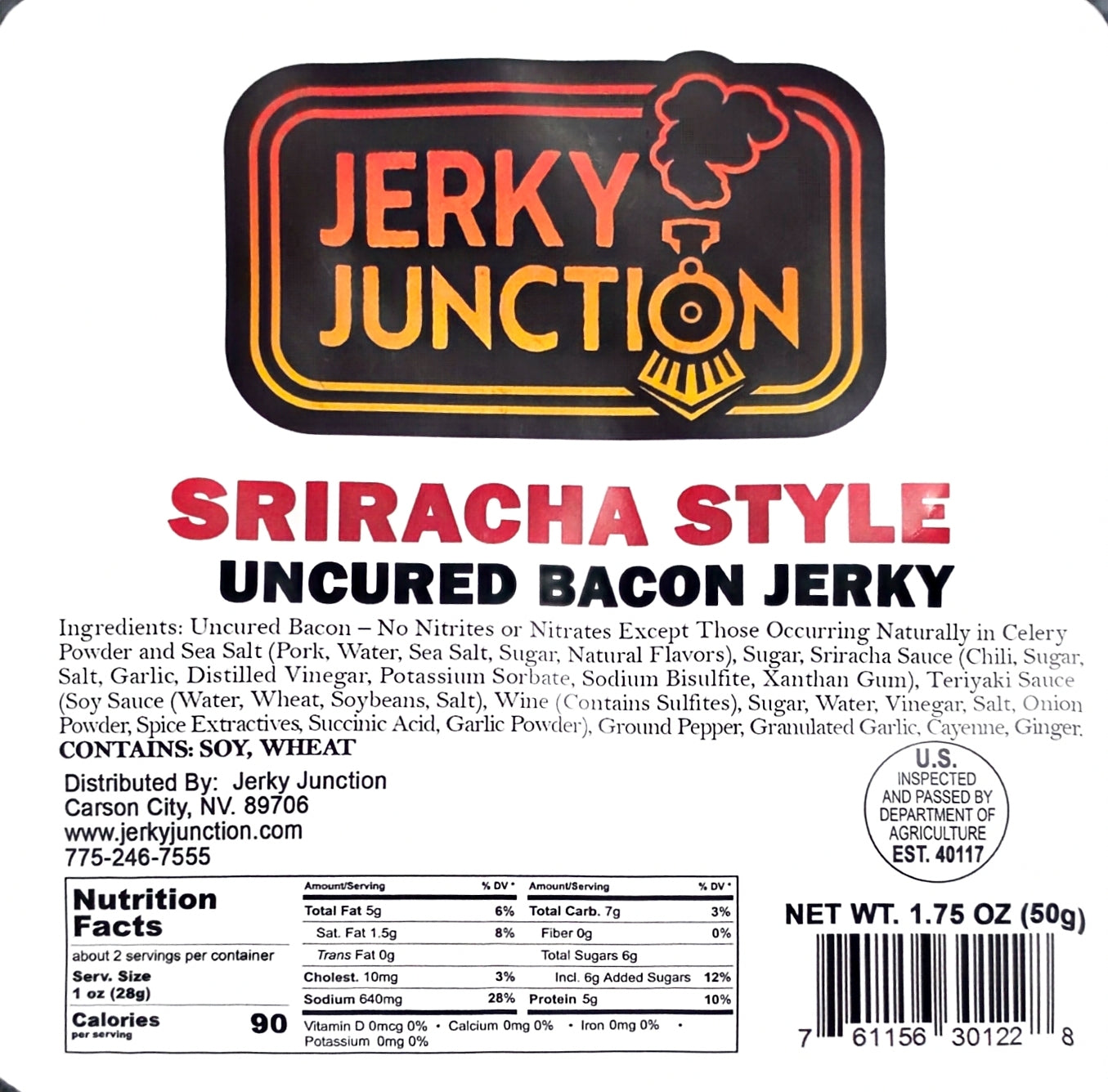 Jerky Junction - Sriracha Style Bacon Jerky