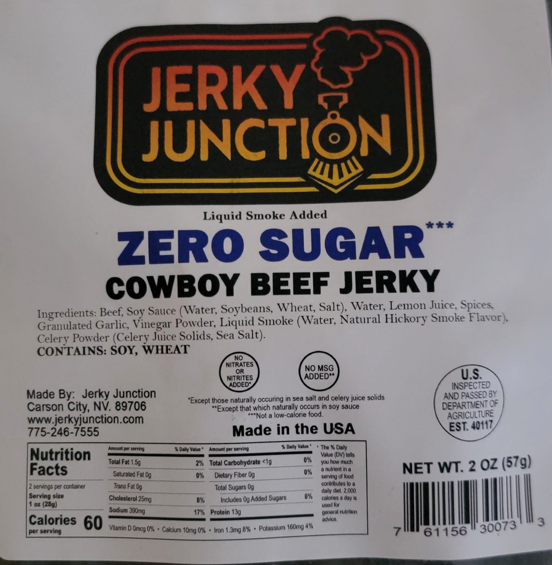 Jerky Junction Dry Style Cowboy Beef Jerky