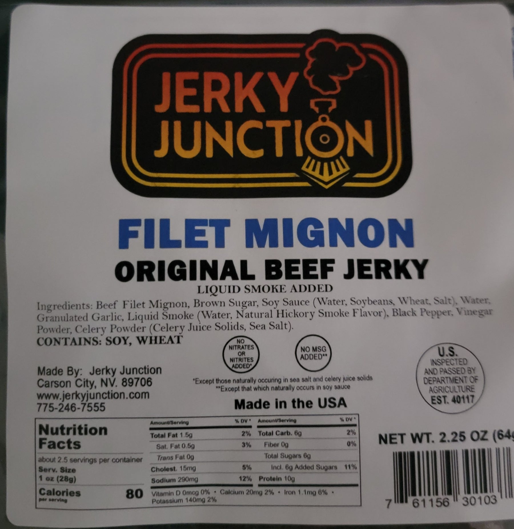 Jerky Junction - Filet Mignon Original Beef Jerky