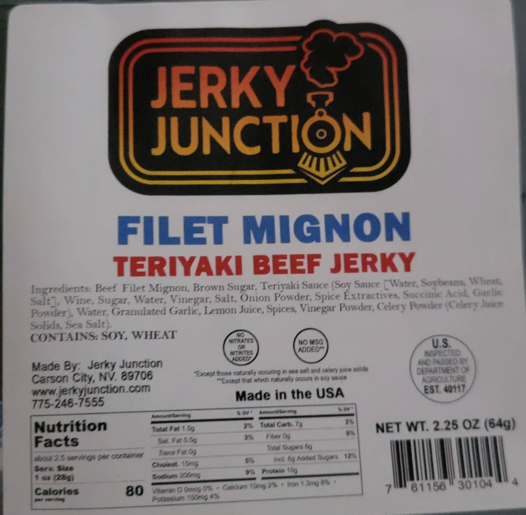 Jerky Junction - Filet Mignon Teriyaki Beef Jerky