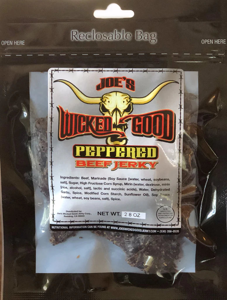 Joes Wicked Good Jerky - Peppered Beef Jerky
