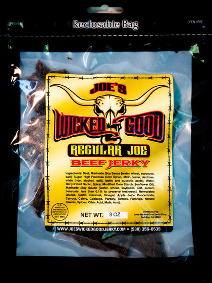 Joes Wicked Good Jerky - Regular Joe Beef Jerky
