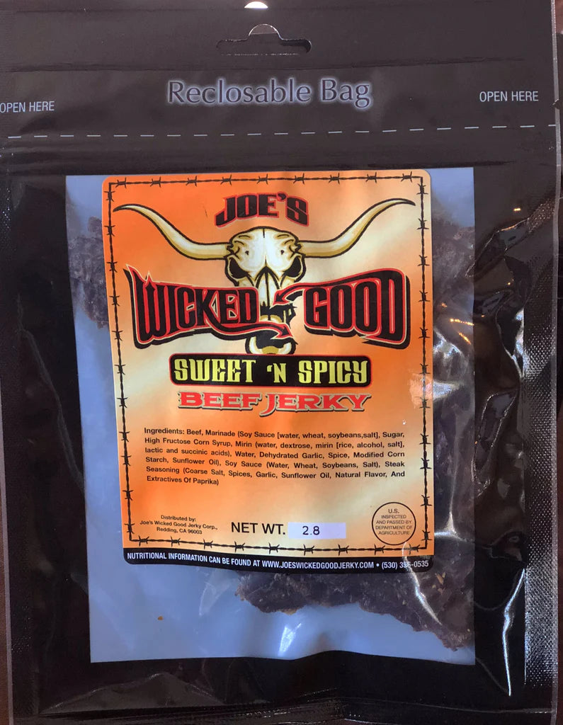 Joes Wicked Good Jerky - Sweet 'N Spicy Beef Jerky