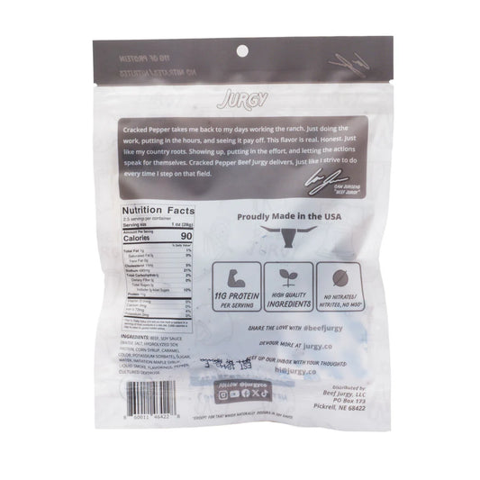 Jurgy - Cracked Pepper Beef Jerky