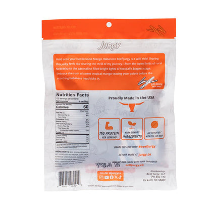 Jurgy - Mango Habanero Beef Jerky