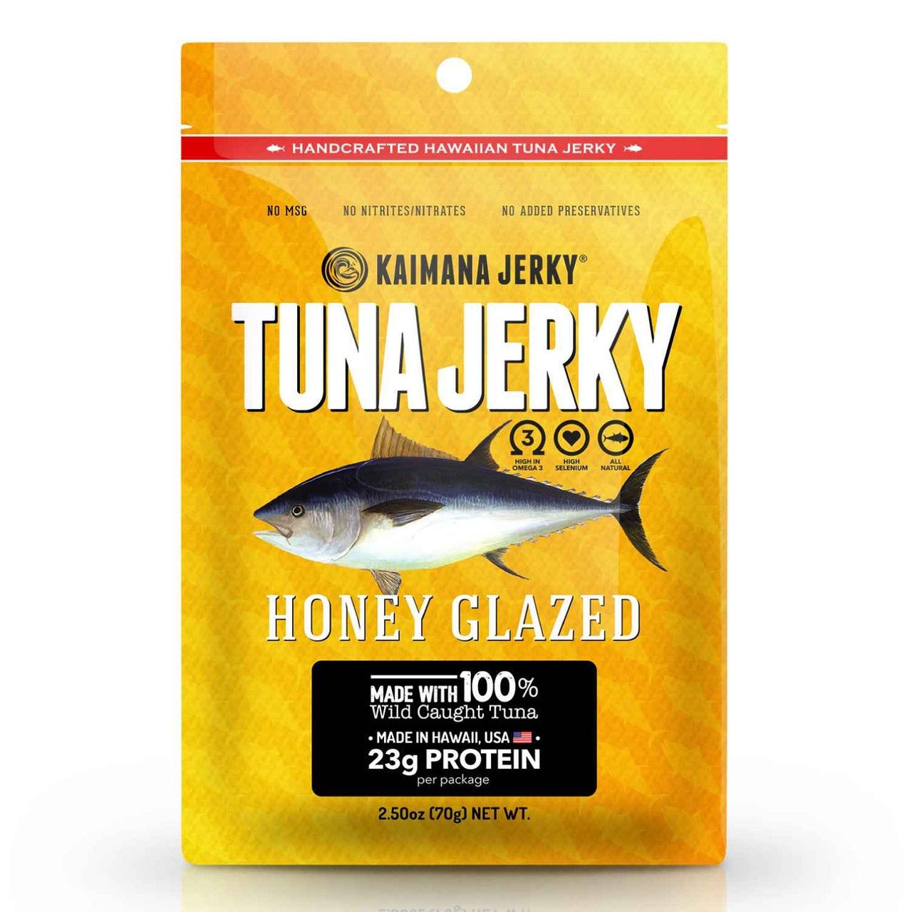 Kaimana Jerky - Honey Glazed Tuna Jerky (2 oz)