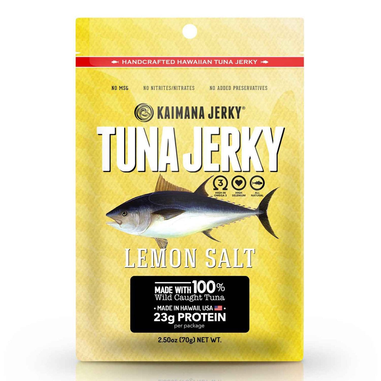 Kaimana Jerky - Lemon Salt Tuna Jerky (2 oz)