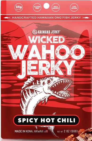 Kaimana Jerky - Wahoo (Ono) Spicy Hot Chili Jerky (2 oz)