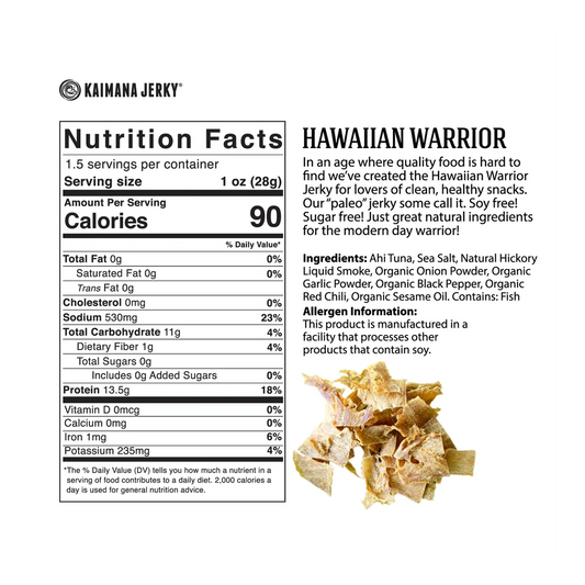 Kaimana Jerky - Hawaiian Warrior Tuna Jerky