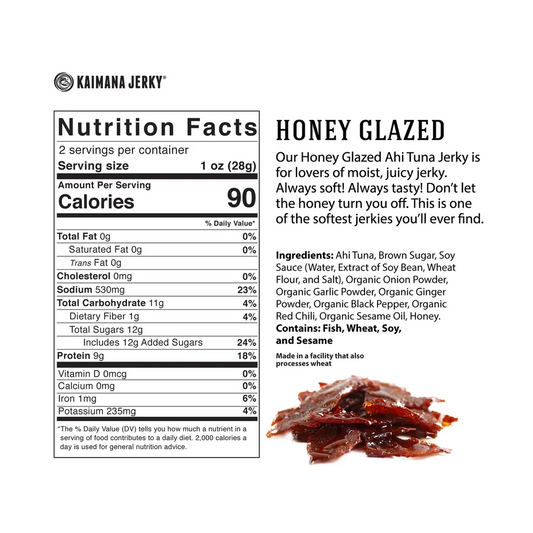 Kaimana Jerky - Honey Glazed Tuna Jerky