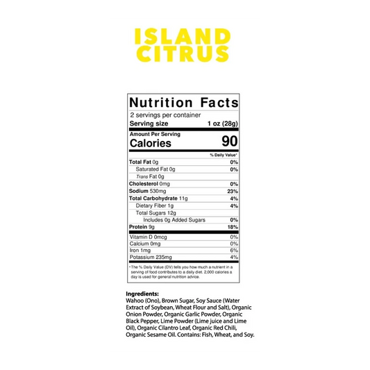 Kaimana Jerky - Wahoo (Ono) Island Citrus Jerky