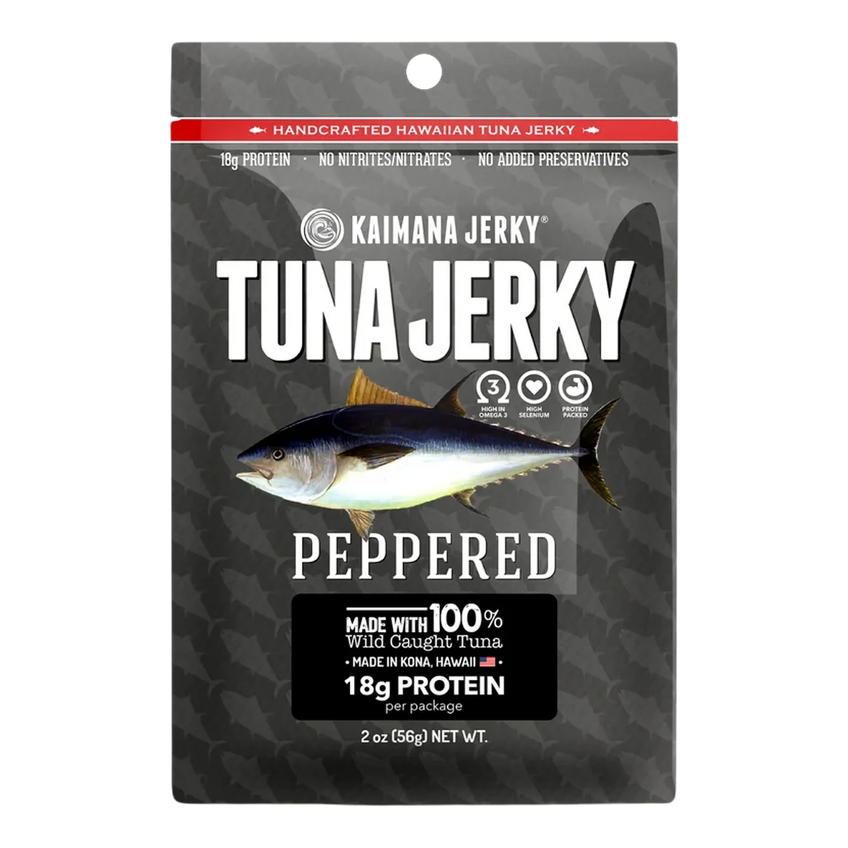 Kaimana Jerky - Peppered Tuna Jerky