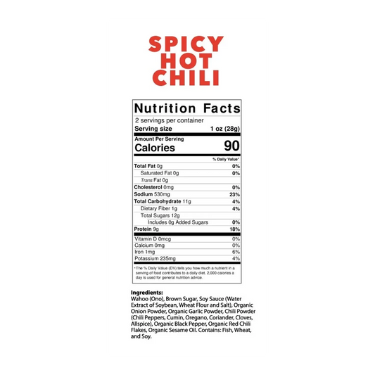 Kaimana Jerky - Wahoo (Ono) Spicy Hot Chili Jerky