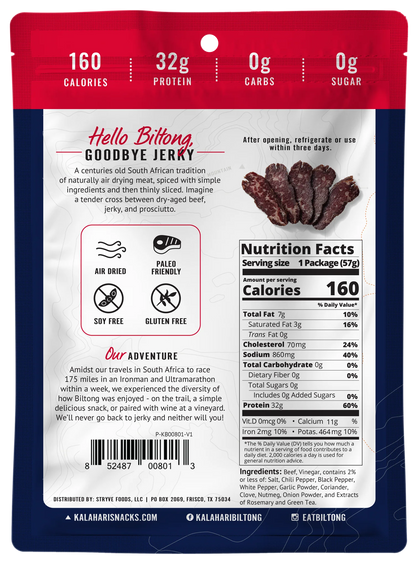 Kalahari Snacks - Spicy Peri Peri Biltong