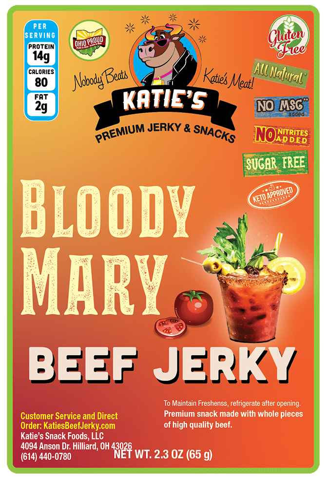 Katie's Beef Jerky - Bloody Mary Beef Jerky (2.3 oz)