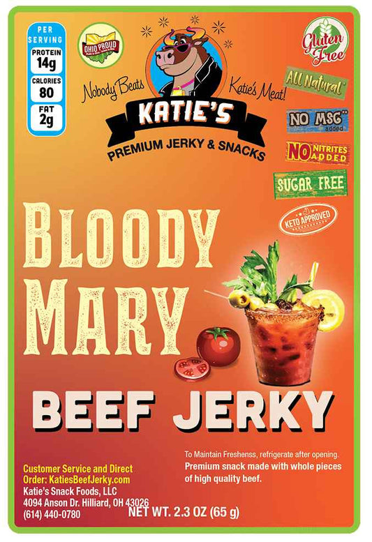 Katie's Beef Jerky - Bloody Mary Beef Jerky (2.3 oz)