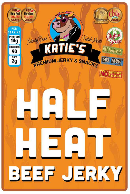Katie's Beef Jerky - Half Heat Beef Jerky (2.3 oz)