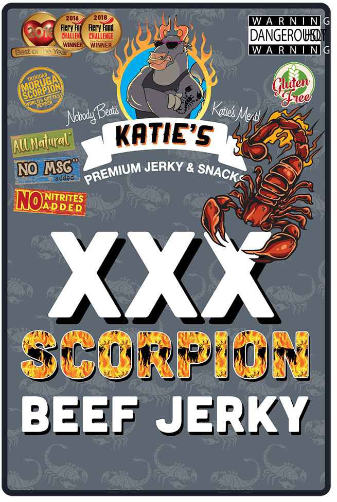 Katie's Beef Jerky - Scorpion XXX Beef Jerky (1.8 oz)