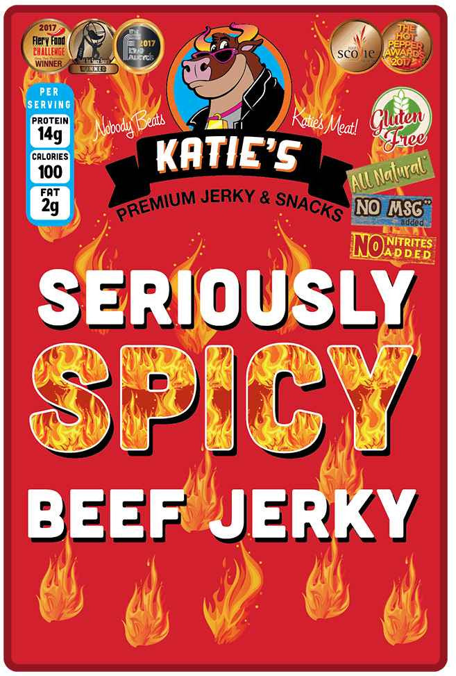 Katie's Beef Jerky - Seriously Spicy Beef Jerky (2.3 oz)