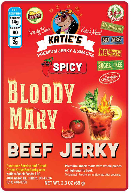 Katie's Beef Jerky - Spicy Bloody Mary Beef Jerky (2.3 oz)