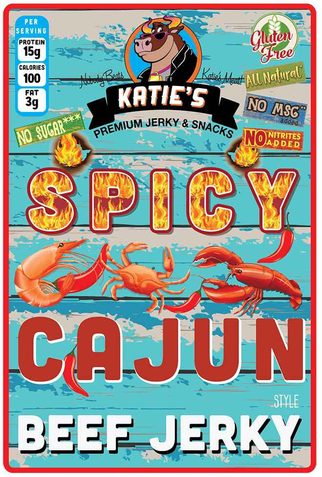 Katie's Beef Jerky - Spicy Cajun Beef Jerky (2.3 oz)