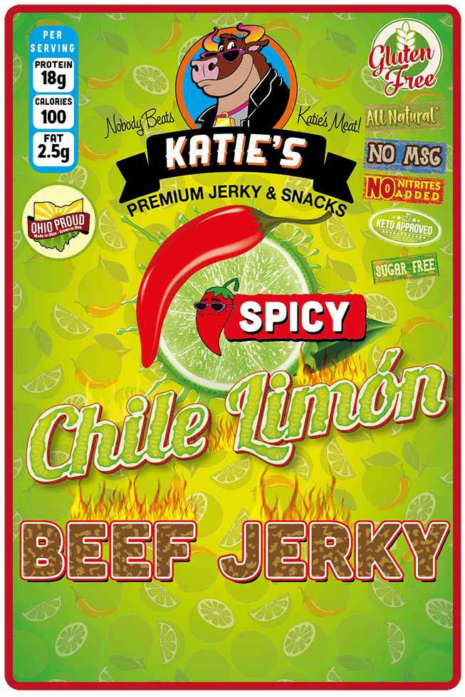 Katie's Beef Jerky - Spicy Taco (Spicy Chile Limon) Beef Jerky (2.3 oz)