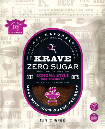 Krave - BBQ Seasoned Beef Jerky (2.7 oz) Front