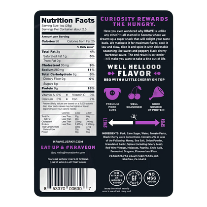 Krave - Black Cherry BBQ Pork Jerky