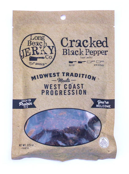 Long Beach Jerky Co - Cracked Black Pepper Beef Jerky