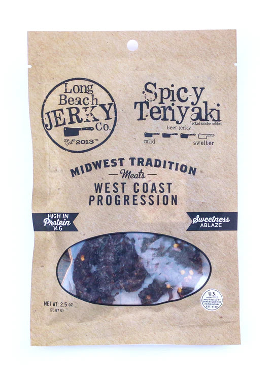 Long Beach Jerky Co - Spicy Teriyaki Beef Jerky