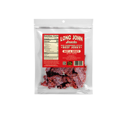 Long John Snacks - Hot & Spicy Old Fashioned Style Beef Jerky