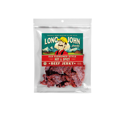 Long John Snacks - Hot & Spicy Old Fashioned Style Beef Jerky