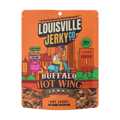 Louisville Vegan Jerky Co - Buffalo Hot Wing Vegan Jerky