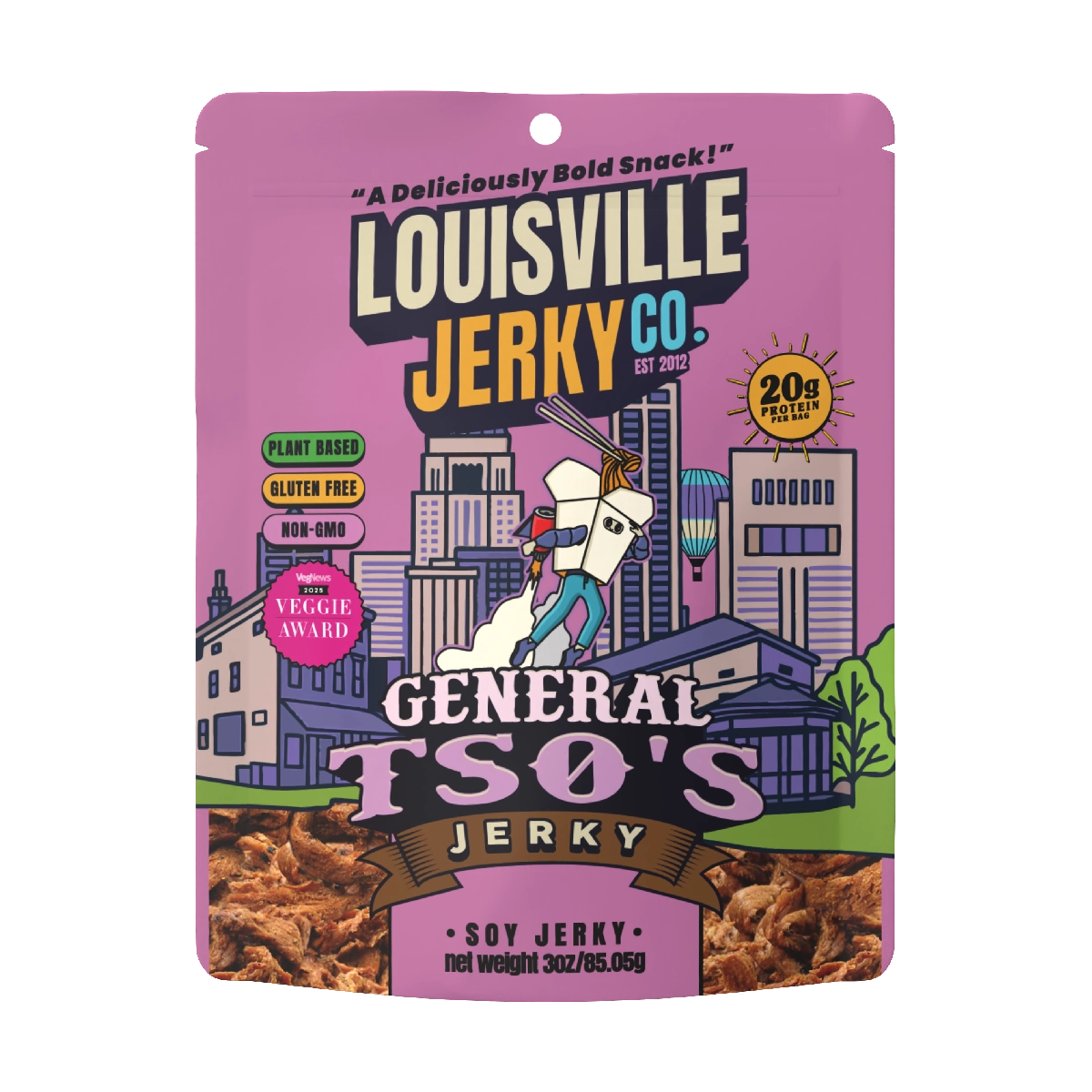 Louisville Vegan Jerky Co - General TSOs Vegan Jerky